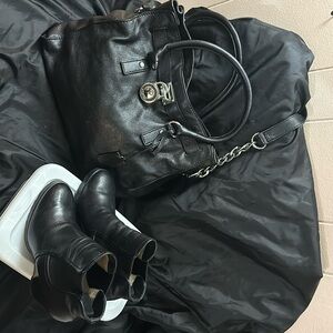 Bonus bundle Michael Kors Hamilton bag & booties.